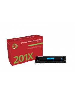 Toner remanufacturé Cyan Everyday™ de Xerox compatible avec HP 201X (CF401X), Grande capacité