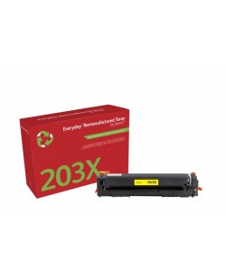 Toner remanufacturé Jaune Everyday™ de Xerox compatible avec HP 203X (CF542X), Grande capacité