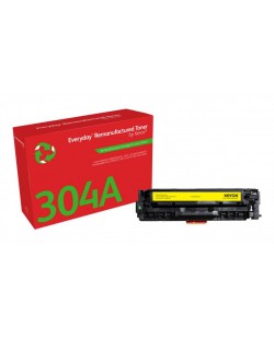 Toner remanufacturé Jaune Everyday™ de Xerox compatible avec HP 304A (CC532A), Capacité standard