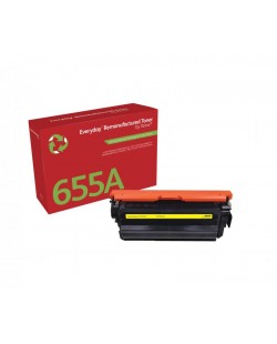 Toner remanufacturé Jaune Everyday™ de Xerox compatible avec HP 655A (CF452A), Capacité standard