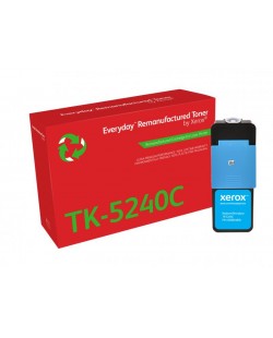 Toner remanufacturé Cyan Everyday™ de Xerox compatible avec Kyocera TK-5240C, Capacité standard