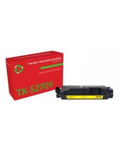 Toner remanufacturé Jaune Everyday™ de Xerox compatible avec Kyocera TK-5270Y, Capacité standard
