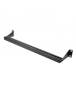 StarTech.com Guide-Câbles Montable en Rack 1U avec Profondeur Réglable, Support de Câbles pour Racks/Armoires 19", Barre de F