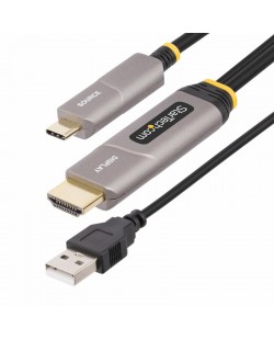 StarTech.com Câble USB-C vers HDMI 2.0 Optique Actif (AOC) de 9,15m, 4K 60Hz, Classé CL3, Câble Optique Actif, Câble Adaptat