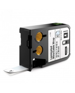 DYMO XTL Pack de 150 Etiquettes pour Gaine de câble/fil stratifié 21 x 39 mm Noir sur Blanc