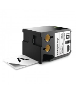 DYMO XTL Cassette d'étiquettes multi usage en vinyle 54 mm x 7 m Noir sur Blanc