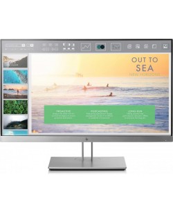 HP EliteDisplay E233 écran plat de PC 58,4 cm (23") 1920 x 1080 pixels Full HD LED Noir, Argent