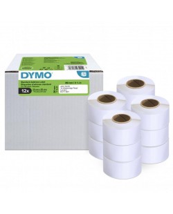 DYMO LW étiquettes d'adresse autocollantes authentiques | 28 mm x 89 mm | 12 rouleaux de 130 étiquettes faciles à décoller (