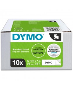 DYMO D1 étiquettes autocollantes authentiques | impression en noir sur fond blanc | 12 mm x 7 m | pour étiqueteuses LabelManag