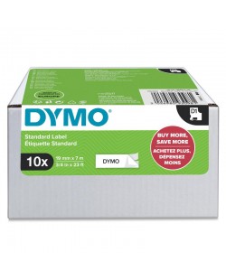 DYMO D1 étiquettes autocollantes authentiques | impression en noir sur fond blanc | 19mm x 7 m | pour étiqueteuses LabelManage