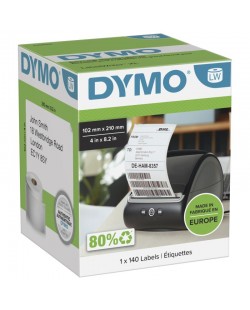 DYMO LW étiquettes authentiques d’expédition DHL pour étiqueteuses LabelWriter 5XL/4XL | 102 mm x 210 mm | rouleau de 140 |