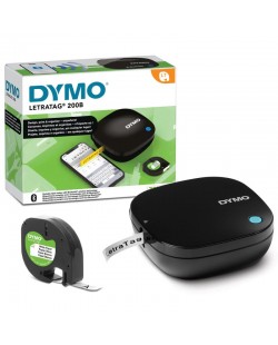 DYMO LetraTag 200B étiqueteuse Bluetooth | Imprimante d'étiquettes compacte | Se connecte à iOS et Android à l'aide de la te