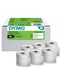 DYMO LW étiquettes authentiques d’expédition pour étiqueteuses LabelWriter 5XL/4XL | 102 mm x 210 mm | 6 rouleaux 140 étiq