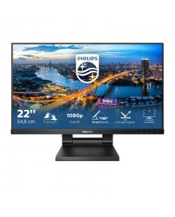 Philips B Line 222B1TC/00 écran plat de PC 54,6 cm (21.5") 1920 x 1080 pixels Full HD LED Écran tactile Noir