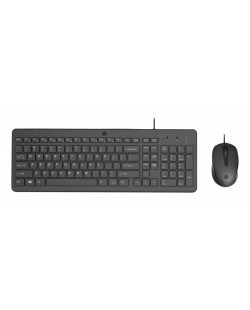 HP 150 WIRED MOUSE/KB COMBO FR clavier Souris incluse USB Noir