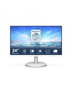 Philips V Line 241V8AW/00 écran plat de PC 60,5 cm (23.8") 1920 x 1080 pixels Full HD LCD Blanc