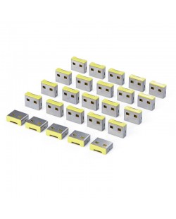 StarTech.com Bouchons de Remplacement pour Bloqueur de Port USB-A, lot de 25 Inserts Verrouillables Compatibles USB-A-PORT-BLOCK