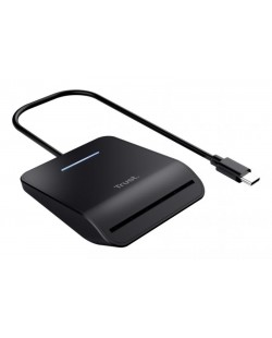 Trust Primo lecteur de cartes à puce Intérieure USB USB Type-C Noir