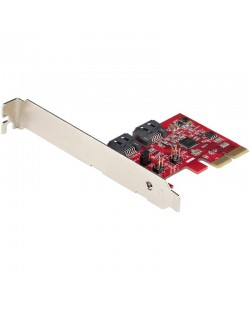 StarTech.com Carte PCI Express SATA 2 ports - Carte Contrôleur PCIe SATA - 6Gbps - ASM1166 SATA-Raid - Convertisseur PCI Expres