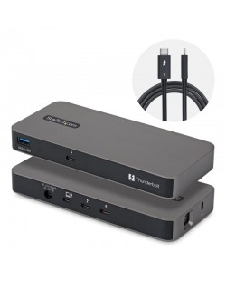 StarTech.com Hub Thunderbolt™ 5 à 4 Ports avec Thunderbolt™ Share KVM, 80/120 Gbps, Multi-Écrans 8K, PD 140W, USB-A 10 Gbp