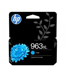 HP 963XL Cartouche d'encre cyan authentique, grande capacité