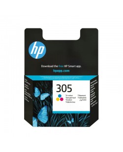HP Cartouche d’encre trois couleurs 305 authentique