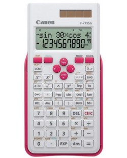 Canon F-715SG calculatrice Poche Calculatrice scientifique Rose, Blanc