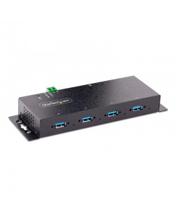 StarTech.com Hub USB 3.0 5Gbps à 4 Ports Industriel - Hub USB pour PC Portable avec Protection contre les Surtensions - Splitte
