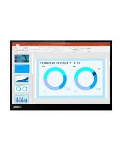 Lenovo ThinkVision M14d écran plat de PC 35,6 cm (14") 2240 x 1400 pixels 2.2K LED Noir