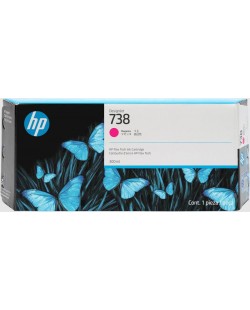 HP Cartouche d’encre DesignJet 738, magenta, 300 ml