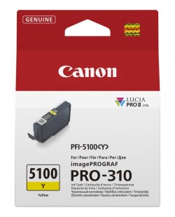 Canon PFI-5100 Y cartouche d'encre 1 pièce(s) Original Jaune
