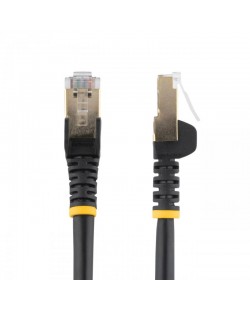 StarTech.com Cordon de raccordement CAT6a - 7,5 m - Sans crochet - Câble patch RJ45 - Noir