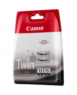Canon Cartouche d'encre noire BCI-15BK (lot de deux cartouches)