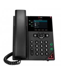 HP Poly Téléphone IP Poly VVX 250 à 4 lignes et compatible PoE GSA/TAA
