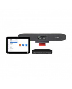 HP Poly Pack Poly Studio Small Room pour Zoom Rooms : Barre de visioconférence Studio R30 USB et PC HP avec TC10 (ABB)