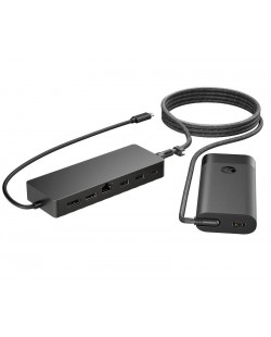 HP Ensemble combiné concentrateur USB-C et chargeur pour PC portable Universal