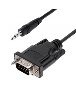StarTech.com Câble Série DB9 vers 3.5mm de 1m - Câble RS232 DB9 Mâle à 3.5mm - Adaptateur Série DB9 à 3.5mm pour le Calib