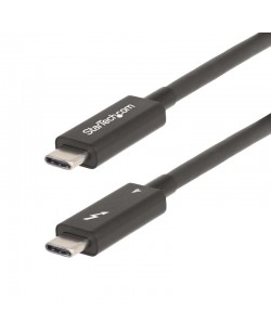 StarTech.com A40G2MB-TB4-CABLE Câble Thunderbolt 2 m 40 Gbit/s Noir