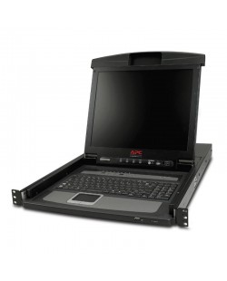 APC Console LCD pour rack 17" avec commutateur KVM analogique intégré 8 ports