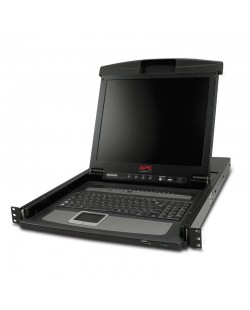 APC Console LCD pour rack 17" avec commutateur KVM analogique intégré 16 ports