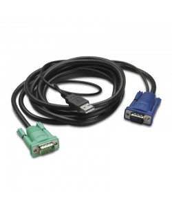 APC Câble USB LCD/KVM pour rack intégré - 10 pi (3 m)