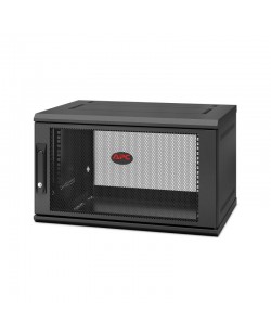 APC NetShelter WX AR106SH4, 6U, armoire de brassage 19 pouces, montage mural, pré-assemblé, 400 mm de profondeur