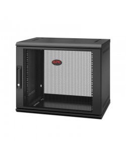 APC NetShelter WX AR109SH4 - 9U, armoire de brassage 19 pouces, montage mural, pré-assemblé, profondeur 400 mm