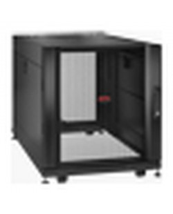 APC Coffret NetShelter SX 12U, pour armoire en rack serveur 600 x 1 070 mm, avec panneaux latéraux noirs, emballage antichoc