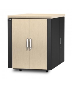 APC NetShelter CX 18U Rack autonome Gris, Chêne