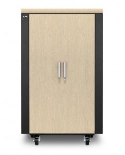 APC NetShelter CX 24U Rack autonome Gris, Chêne