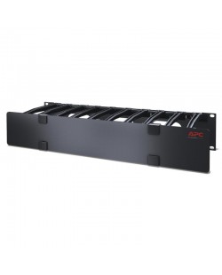 APC NetShelter - Passe-câbles horizontal - 2U - Profondeur 15 cm - 1 côté avec capot