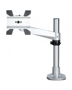 StarTech.com Support Écran Réglable en Hauteur - Bras Articulé Premium Argenté pour 1 Écran Plat/Incurvé/Ultra-Large ou Ap