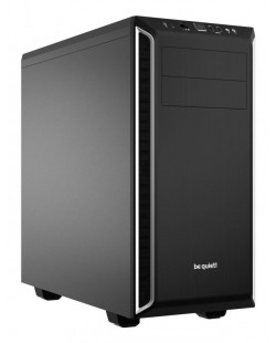 be quiet! Pure Base 600 Argent | Boîtier PC, Mini ITX / Micro ATX / ATX,1 ventilateur Pure Wings 2 120 mm, 1 ventilateur Pure W