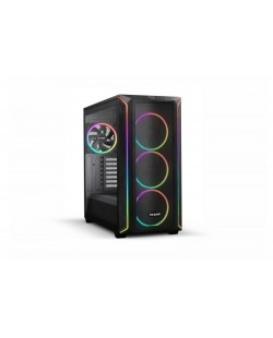 be quiet! Shadow Base 800 Noir | Boîtier PC ARGB vitré, Mini ITX / Micro ATX / ATX / E-ATX, 4 ventilateurs Light Wings PWM 140